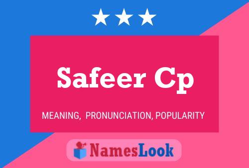 Safeer Cp Name Poster