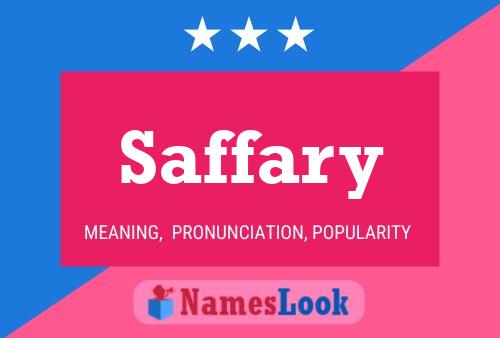 Saffary Name Poster