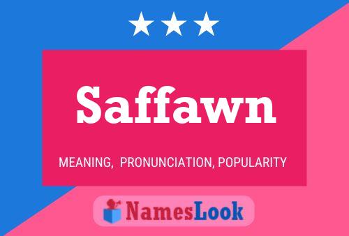 Saffawn Name Poster