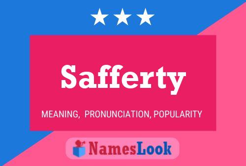 Safferty Name Poster