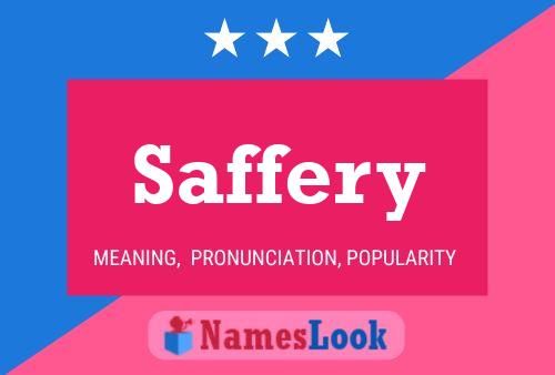 Saffery Name Poster