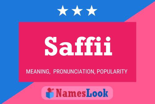 Saffii Name Poster