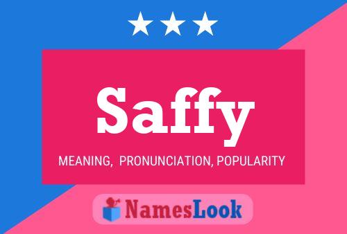 Saffy Name Poster