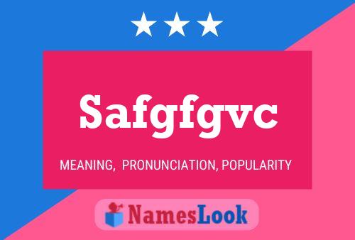 Safgfgvc Name Poster