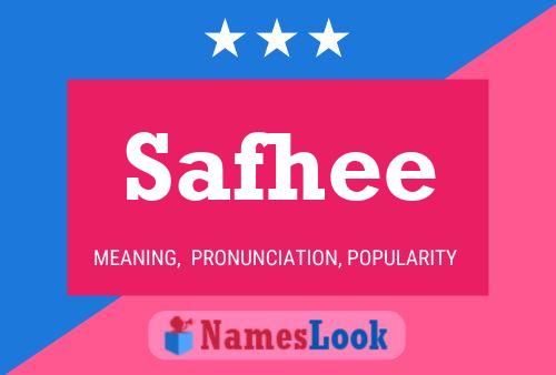 Safhee Name Poster