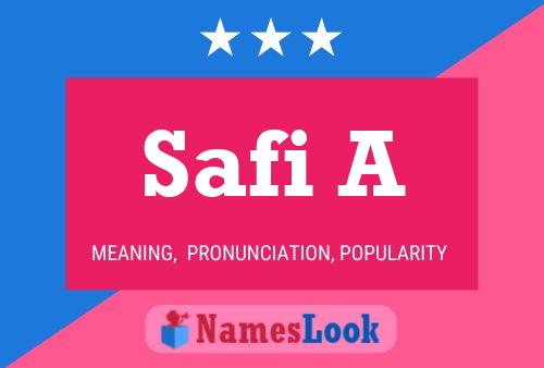 Safi A Name Poster