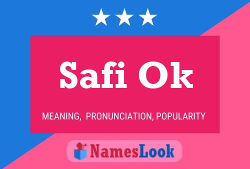 Safi Ok Name Poster