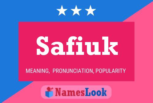 Safiuk Name Poster