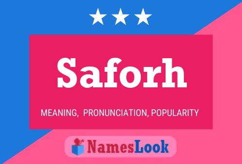 Saforh Name Poster