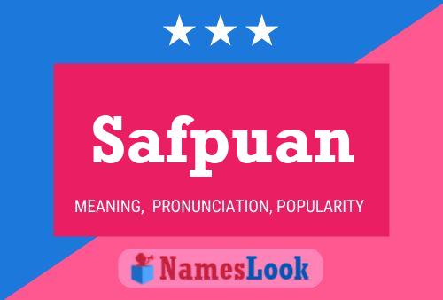 Safpuan Name Poster