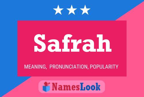 Safrah Name Poster