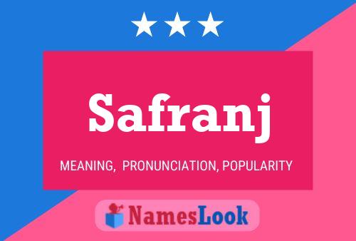 Safranj Name Poster