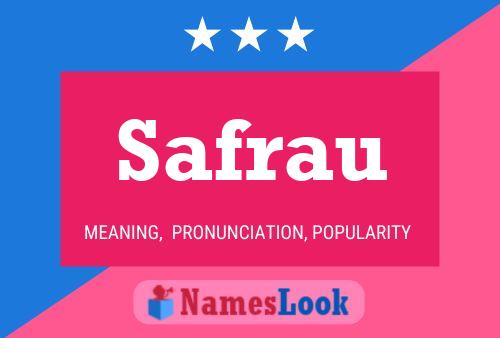 Safrau Name Poster