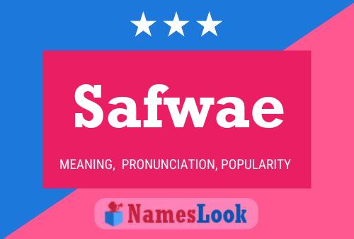 Safwae Name Poster