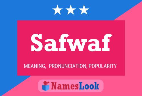 Safwaf Name Poster