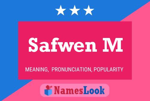 Safwen M Name Poster