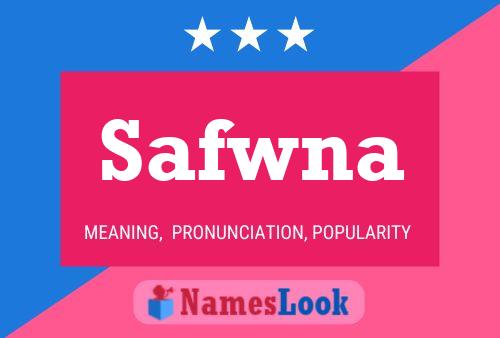 Safwna Name Poster