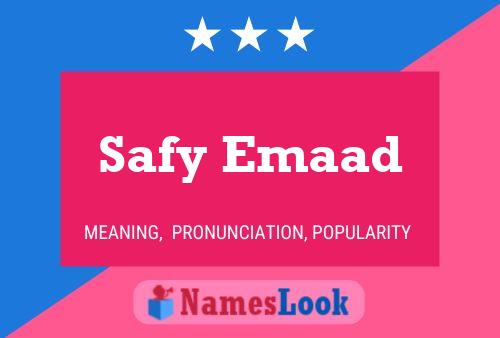 Safy Emaad Name Poster