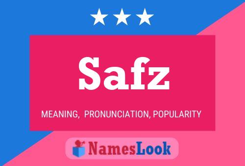 Safz Name Poster