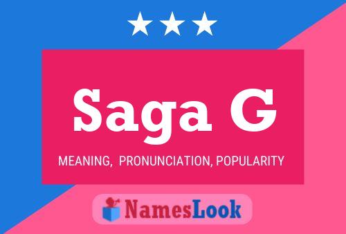 Saga G Name Poster