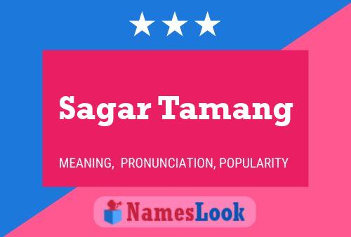 Sagar Tamang Name Poster