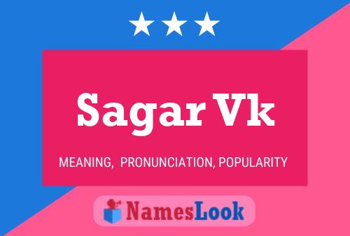 Sagar Vk Name Poster