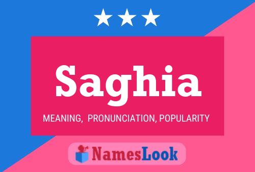 Saghia Name Poster