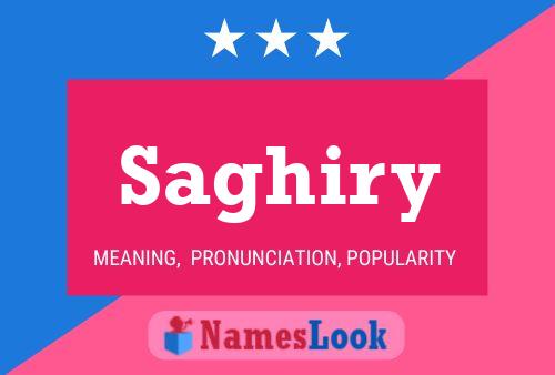 Saghiry Name Poster