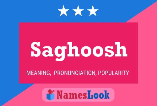 Saghoosh Name Poster