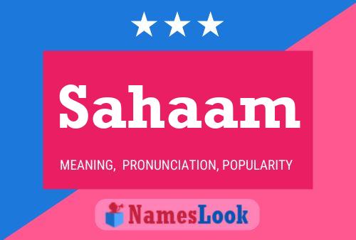 Sahaam Name Poster