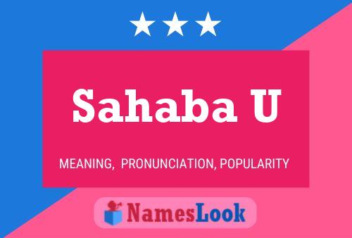 Sahaba U Name Poster