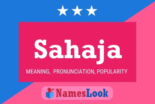 Sahaja Name Poster