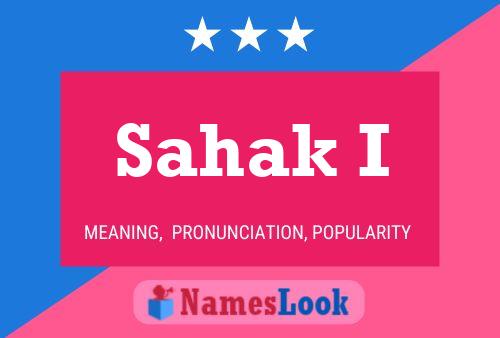 Sahak I Name Poster