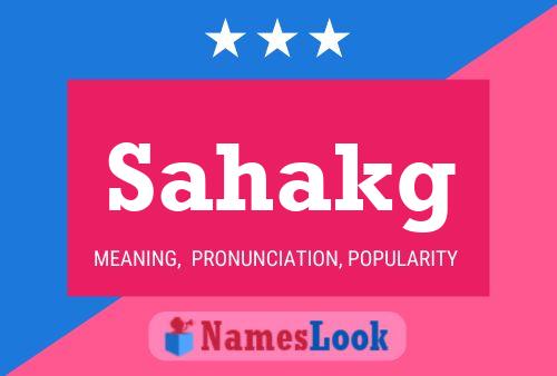 Sahakg Name Poster