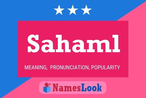 Sahaml Name Poster