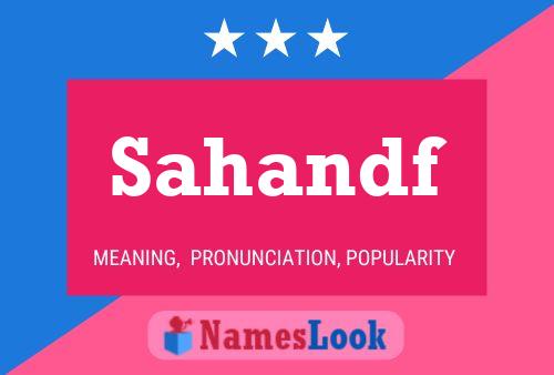 Sahandf Name Poster