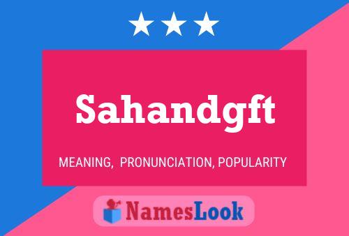 Sahandgft Name Poster