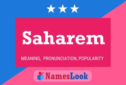 Saharem Name Poster