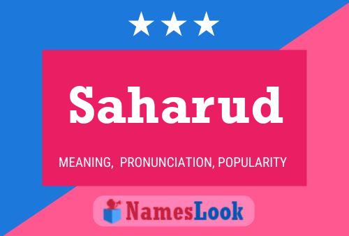 Saharud Name Poster