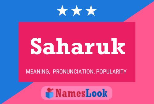 Saharuk Name Poster