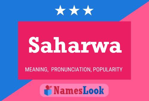 Saharwa Name Poster