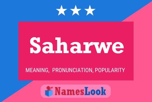 Saharwe Name Poster