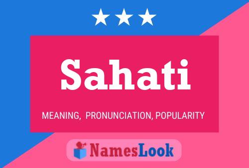 Sahati Name Poster