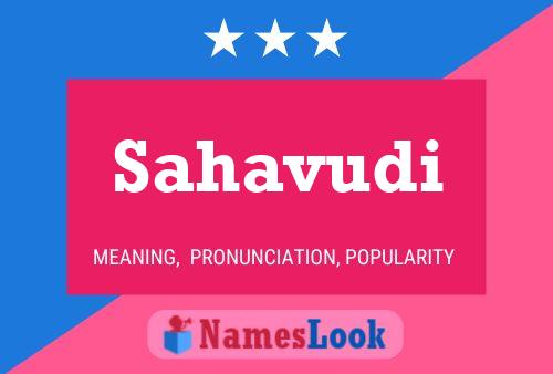 Sahavudi Name Poster