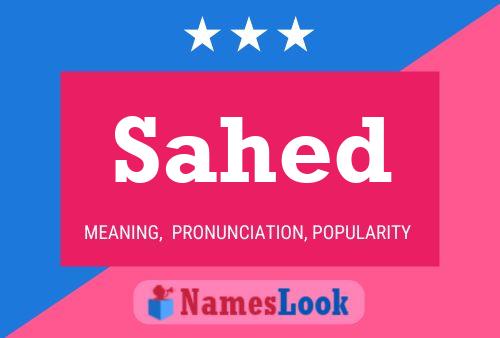 Sahed Name Poster