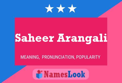 Saheer Arangali Name Poster