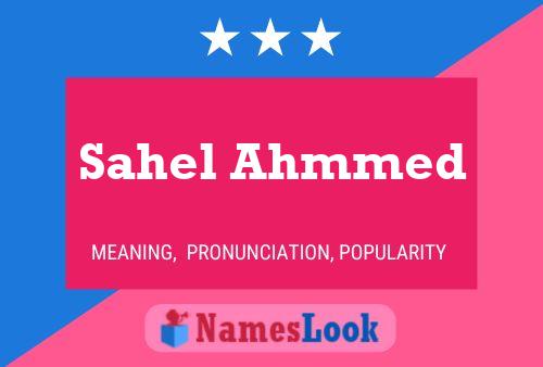 Sahel Ahmmed Name Poster