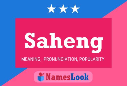 Saheng Name Poster