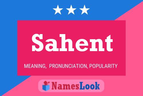 Sahent Name Poster