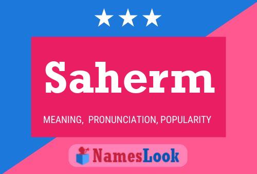 Saherm Name Poster